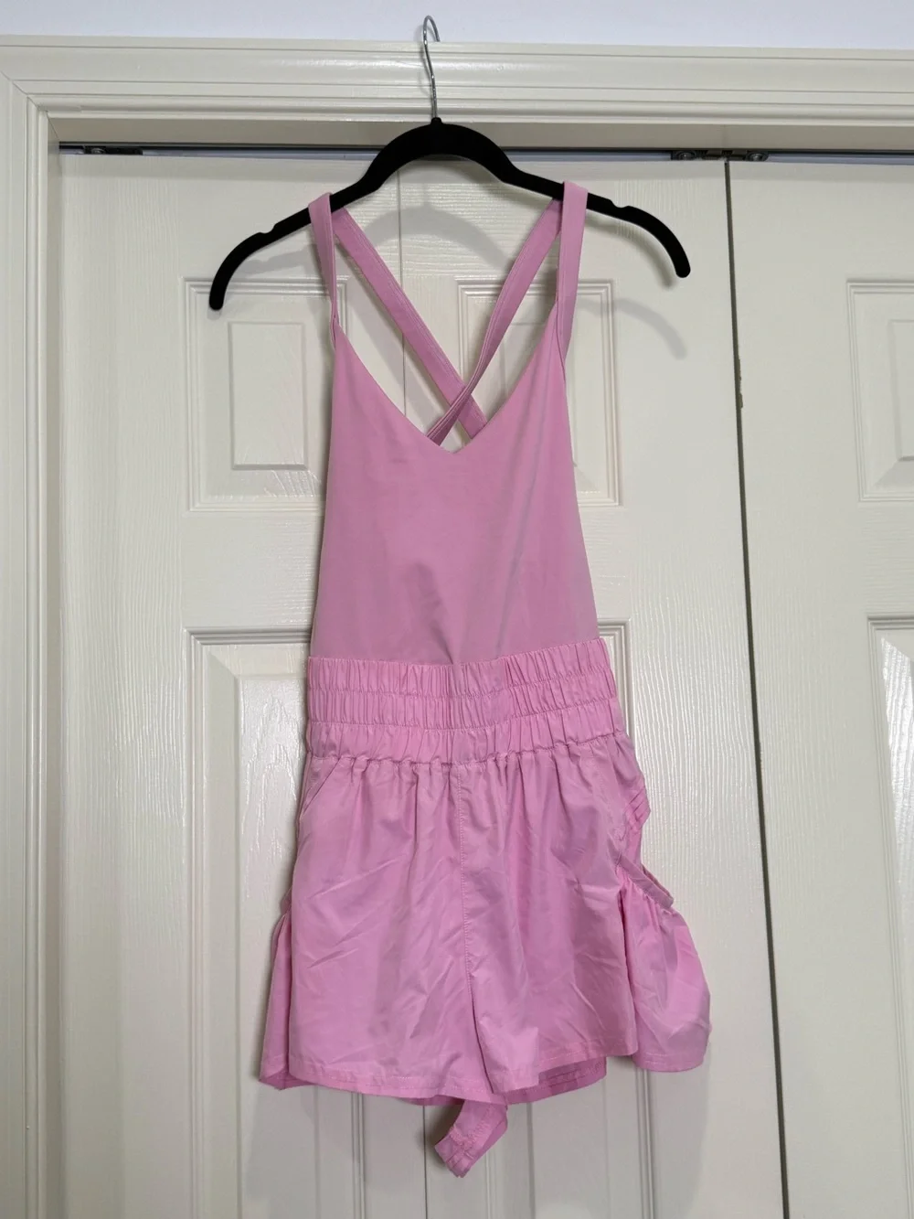 Free People FP Movement Get Your Flirt On Shortsie Prism Pink Rose Size Small